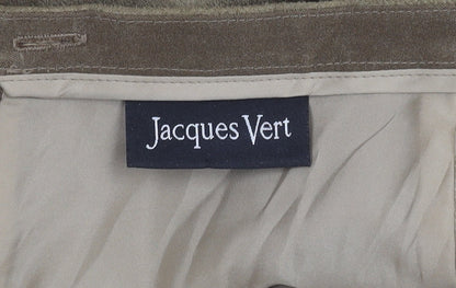 Jacques Vert Women’s Beige Midi A-Line Skirt Size 16 Asymmetric