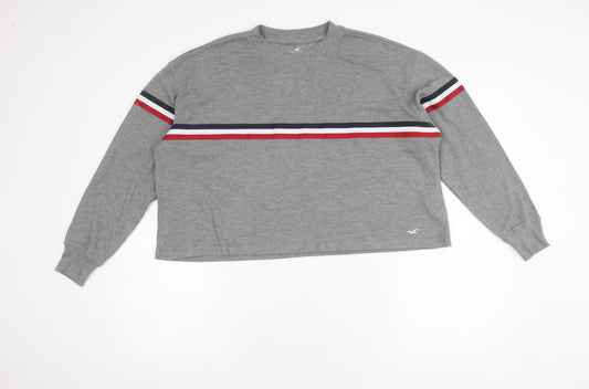Womens UK Size S Hollister Grey Pullover Jumper