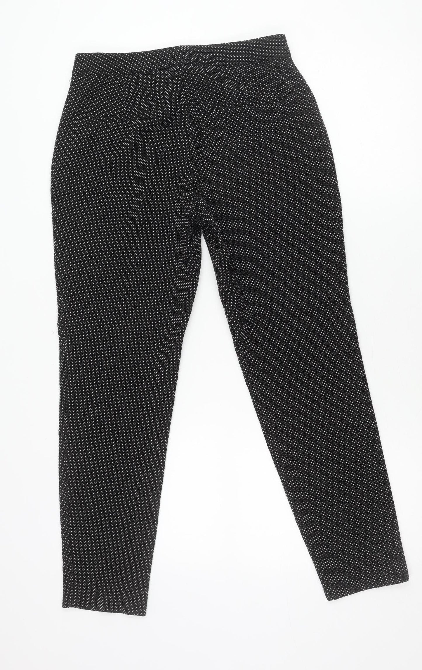 Womens UK Size 6 Zara Slim Fit Business Casual Workwear Black Trousers