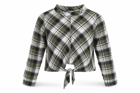 Womens UK Size XL Zara Multicoloured Cropped Button-Up