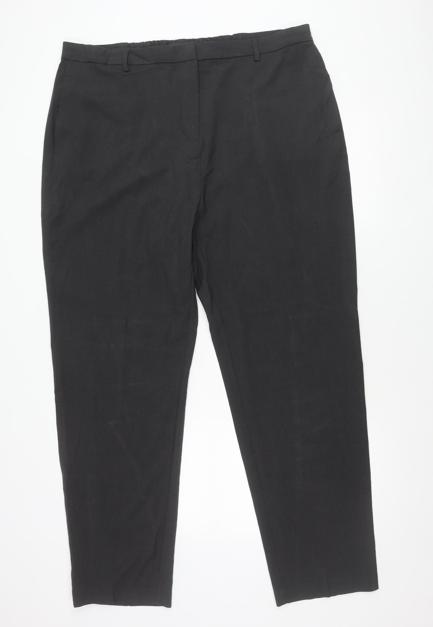 Marks and Spencer Mens Charcoal Grey Regular Fit Dress Pants Size 20