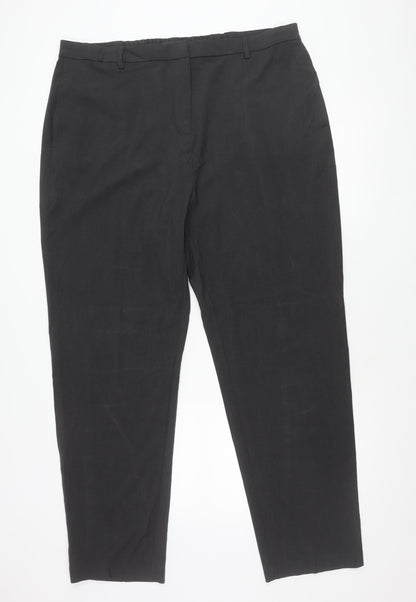Marks and Spencer Mens Charcoal Grey Regular Fit Dress Pants Size 20