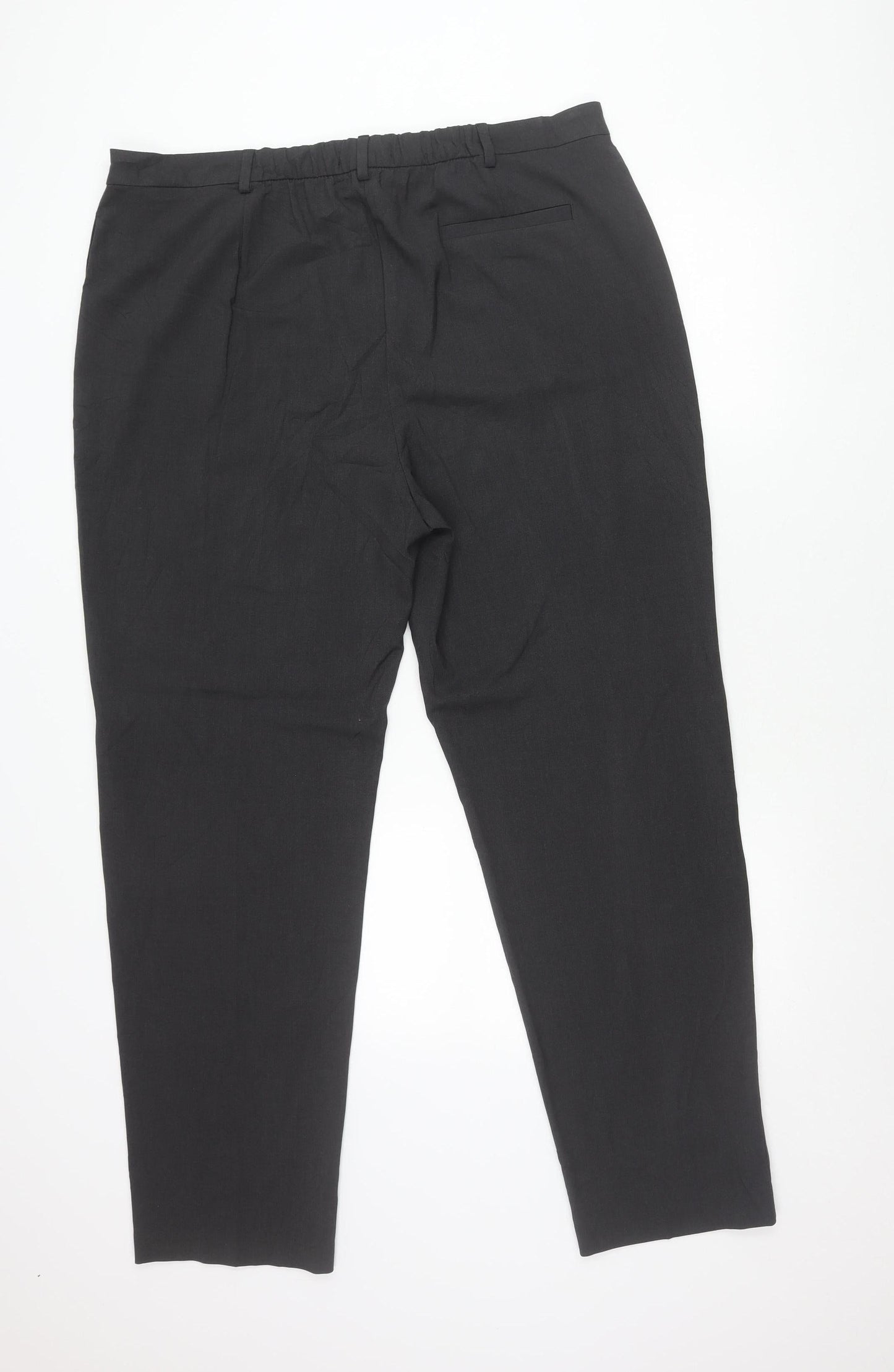Marks and Spencer Mens Charcoal Grey Regular Fit Dress Pants Size 20