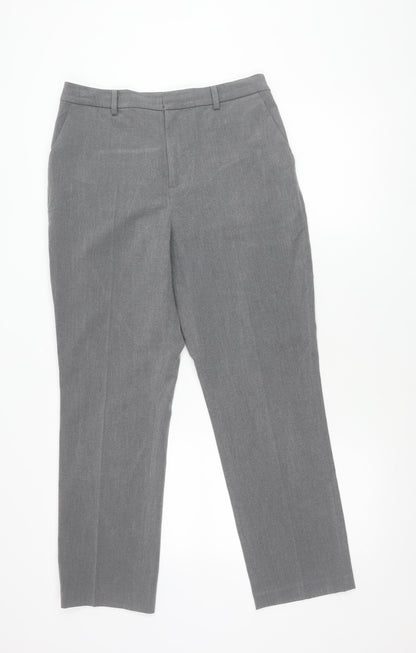 Mens UK Size M Uniqlo Regular Fit Dress Pants Grey Trousers