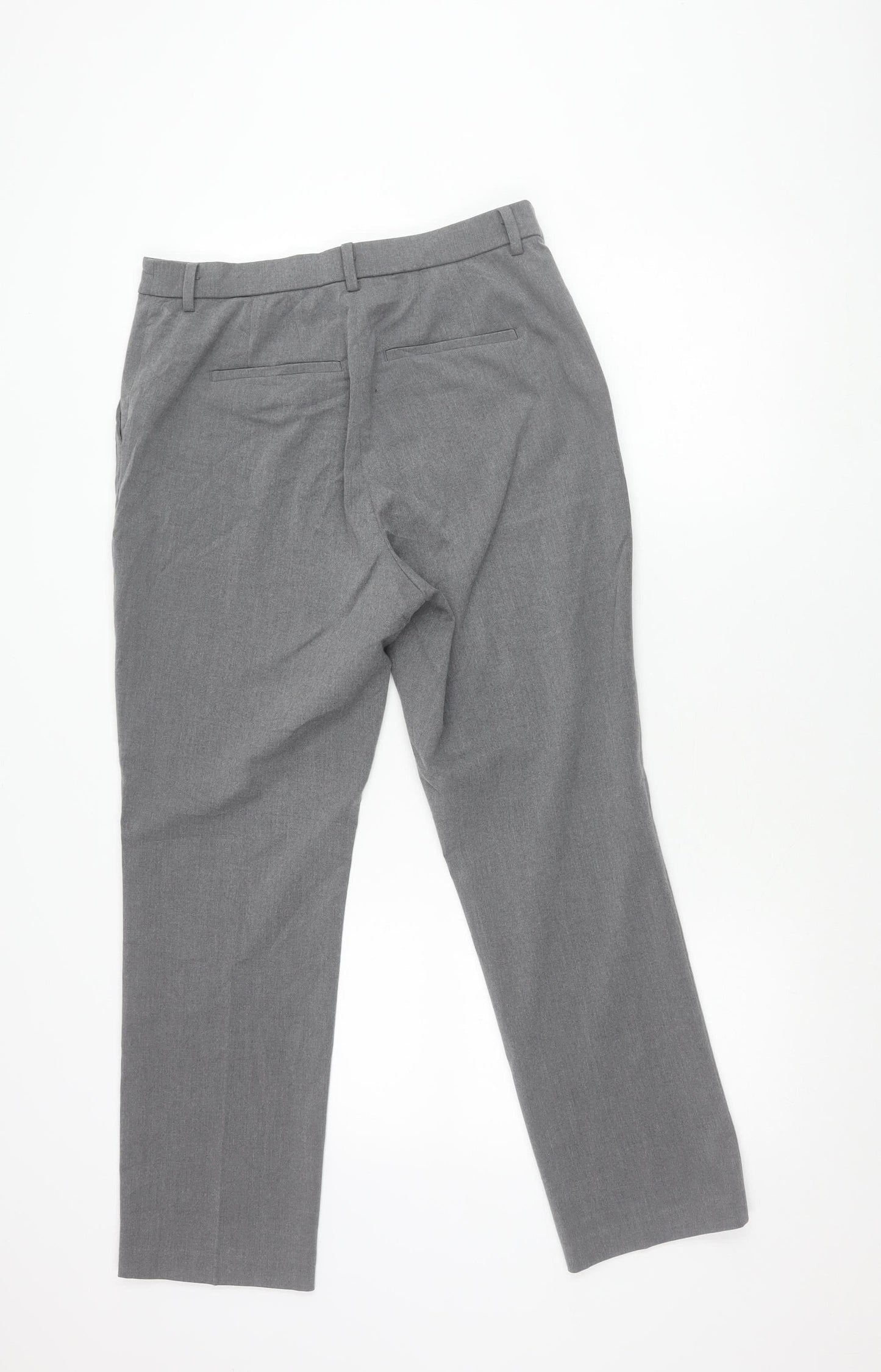 Mens UK Size M Uniqlo Regular Fit Dress Pants Grey Trousers
