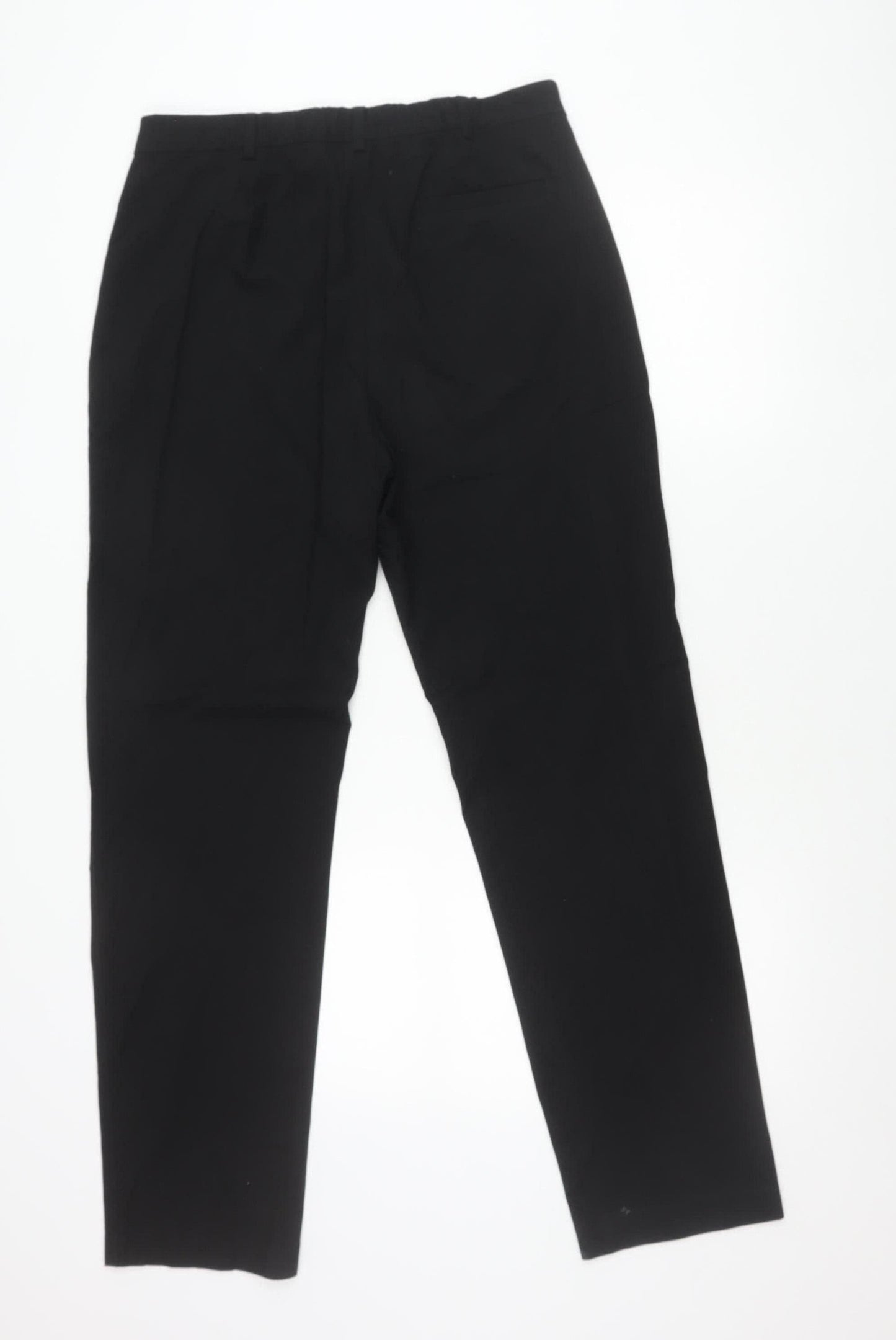Marks and Spencer Men's Black Regular Fit Dress Pants Trousers M