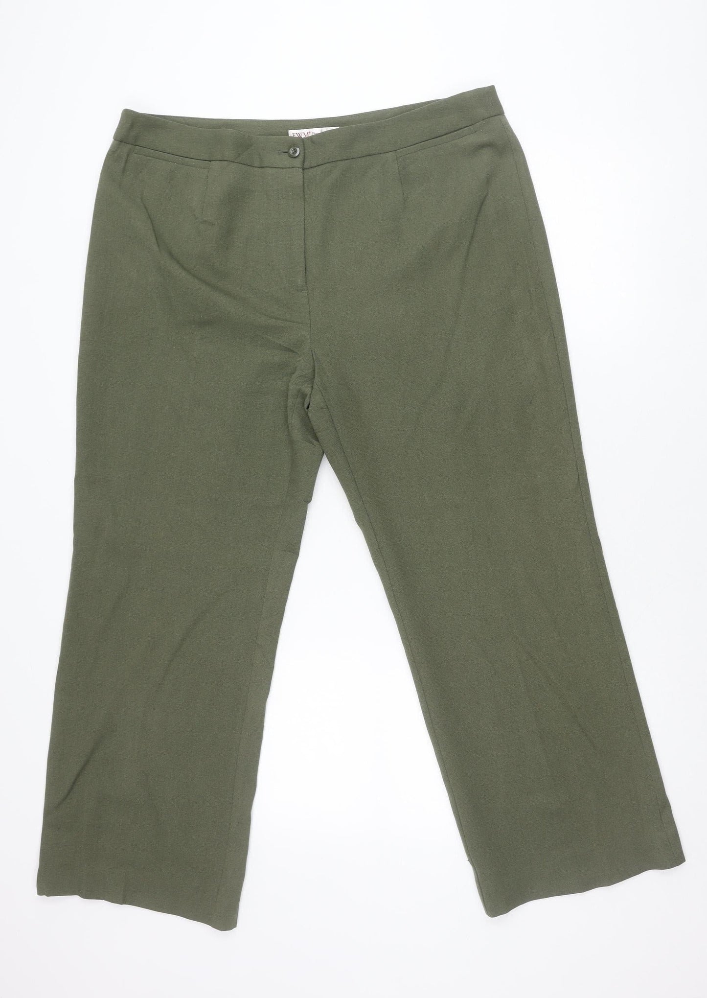 EWM Pure Classics Women’s Green Size 18 Straight Trousers