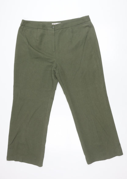 EWM Pure Classics Women’s Green Size 18 Straight Trousers