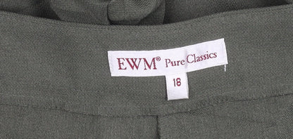 EWM Pure Classics Women’s Green Size 18 Straight Trousers