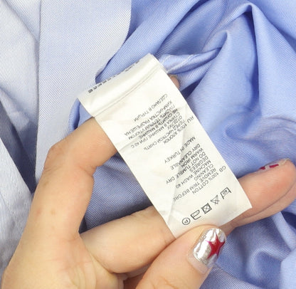 Reiss Men's Blue Slim Fit Long Sleeve Cotton Dress Shirt Size S