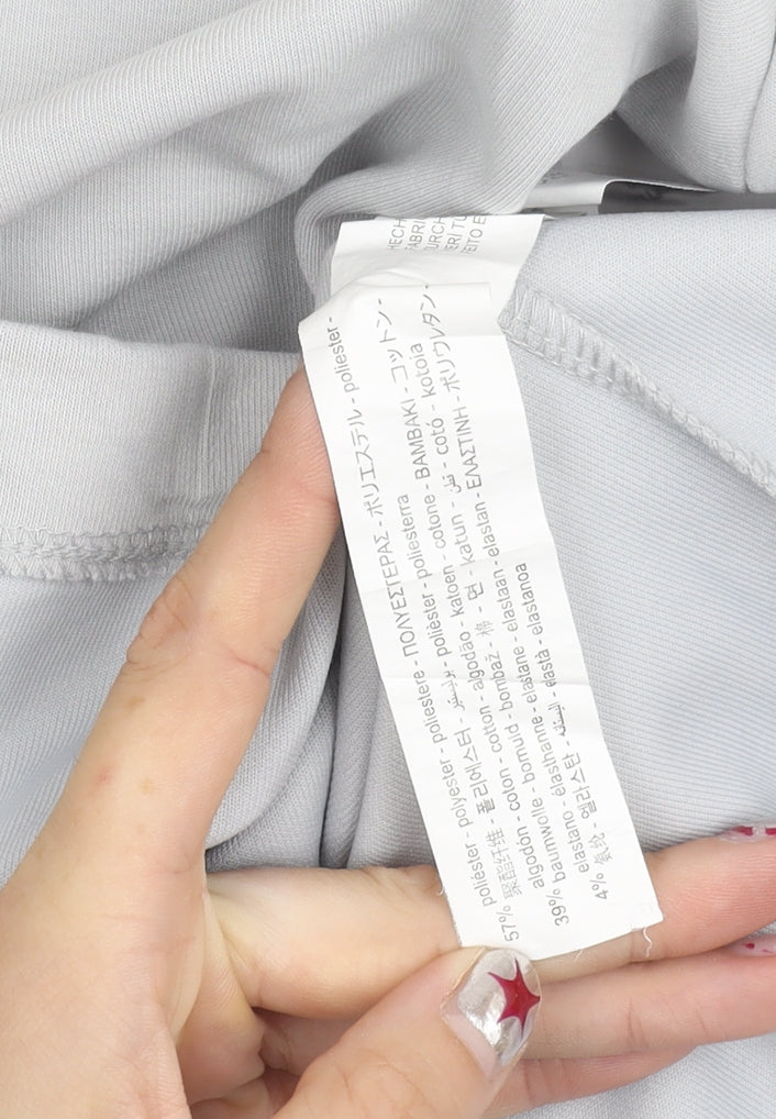 Zara Men’s Grey Polo Shirt Size L Regular Fit Short Sleeve