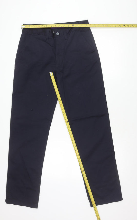 Henbury Men’s Blue 32 Regular Chino Trousers Straight Leg