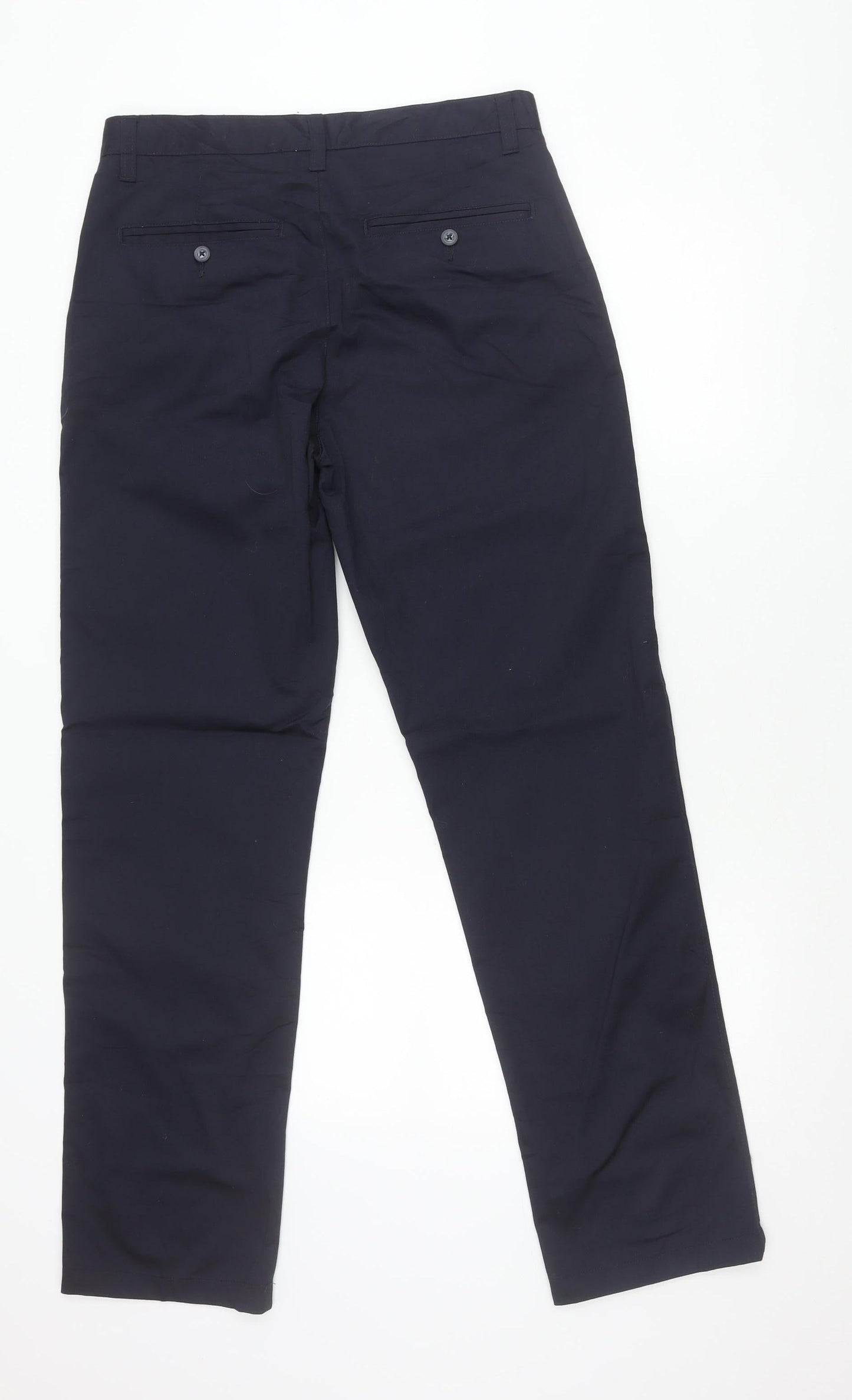 Henbury Men’s Blue 32 Regular Chino Trousers Straight Leg