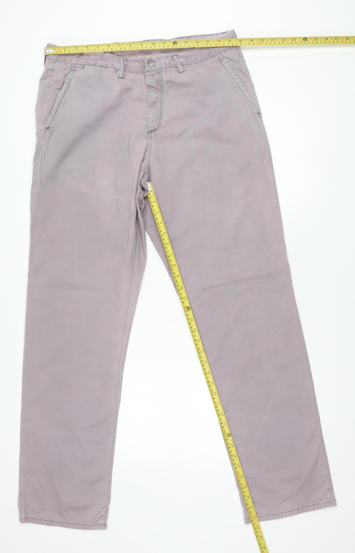 Gap Men’s Purple Slim Fit Chino Trousers 36x34 Cotton
