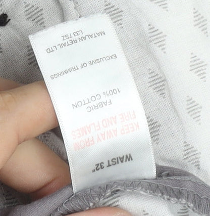 EASY Men’s Grey Chino Shorts Size 32 W Cotton Casual Summer