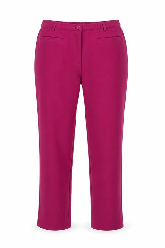 Womens UK Size 12 Damart Regular Fit Casual Workwear Purple Trousers