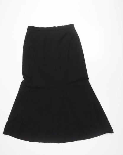 Basler Women Black Size 12 Pencil Skirt Knee Length Workwear