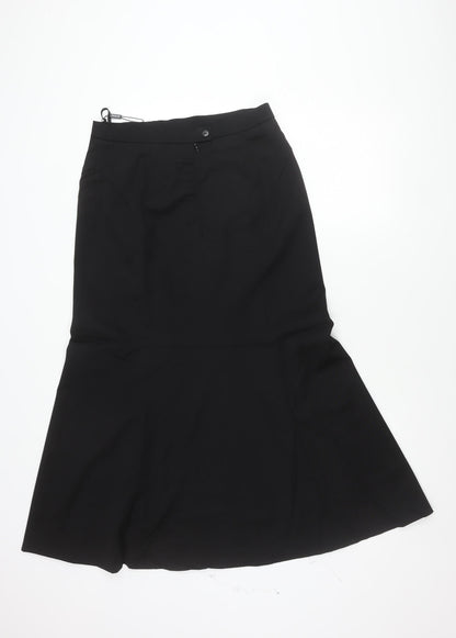 Basler Women Black Size 12 Pencil Skirt Knee Length Workwear