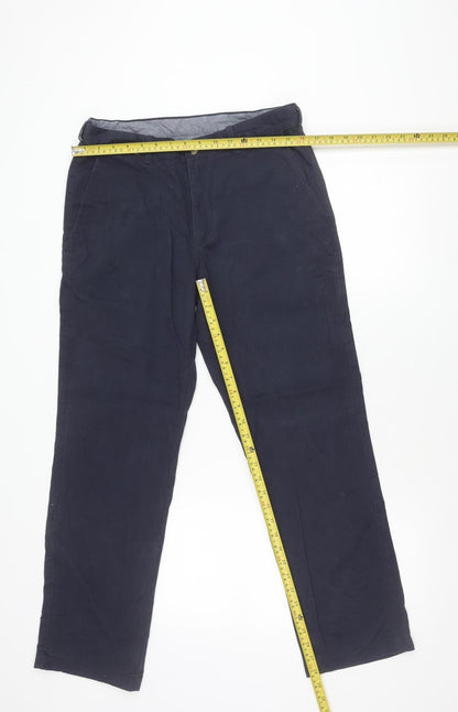 James Pringle Men's Blue 32x29 Chino Trousers Cotton Casual