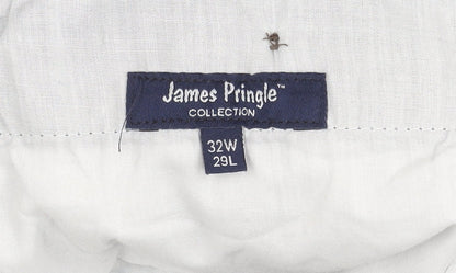 James Pringle Men's Blue 32x29 Chino Trousers Cotton Casual