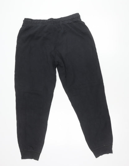 Nike Women Black Jogger Sweatpants L Cotton Blend Activewear