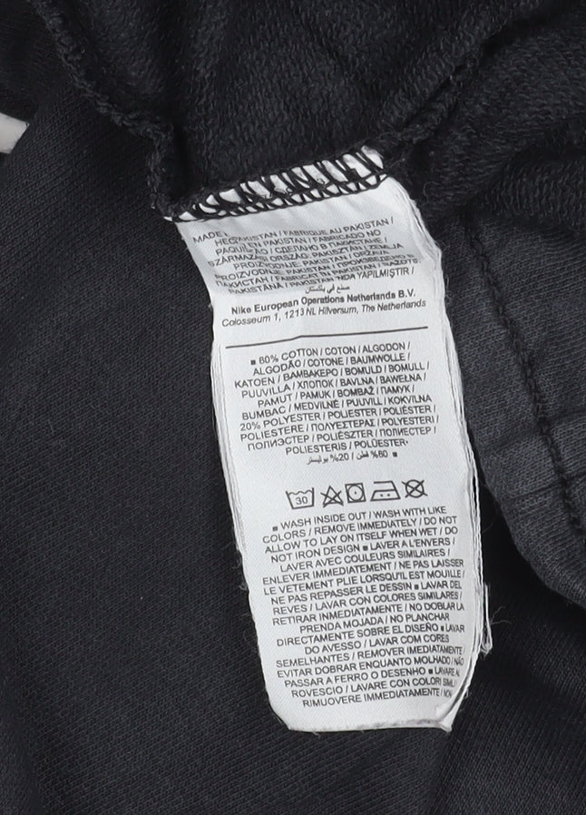 Nike Women Black Jogger Sweatpants L Cotton Blend Activewear