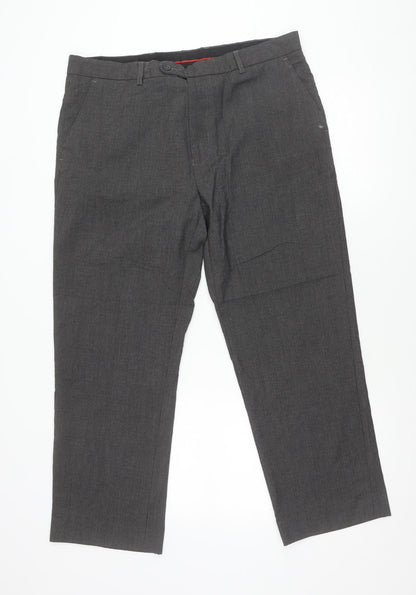 Womens UK Size 10 Taylor & Wright Regular Fit Dress Pants Grey Trousers