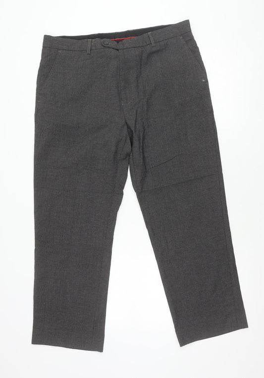 Womens UK Size 10 Taylor & Wright Regular Fit Dress Pants Grey Trousers