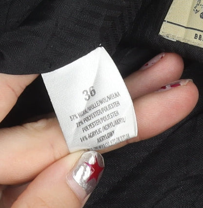 Refectory Mens Grey Wool Blend Dress Trousers Size 36 Straight Leg