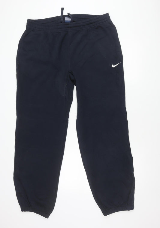 Nike Men’s Blue XL Sweatpants Tapered Cotton Blend Activewear