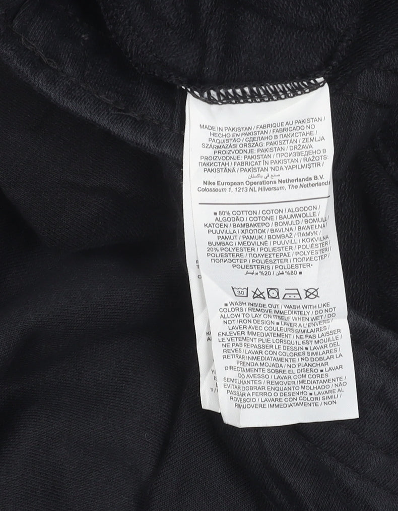 Nike Men’s Black Joggers L Tapered Fit Cotton Blend Sportswear