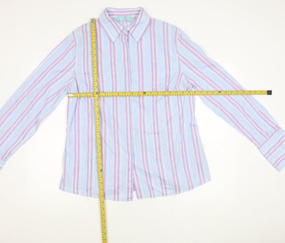 Hawes & Curtis Men’s Blue Striped Long Sleeve Shirt Size 20
