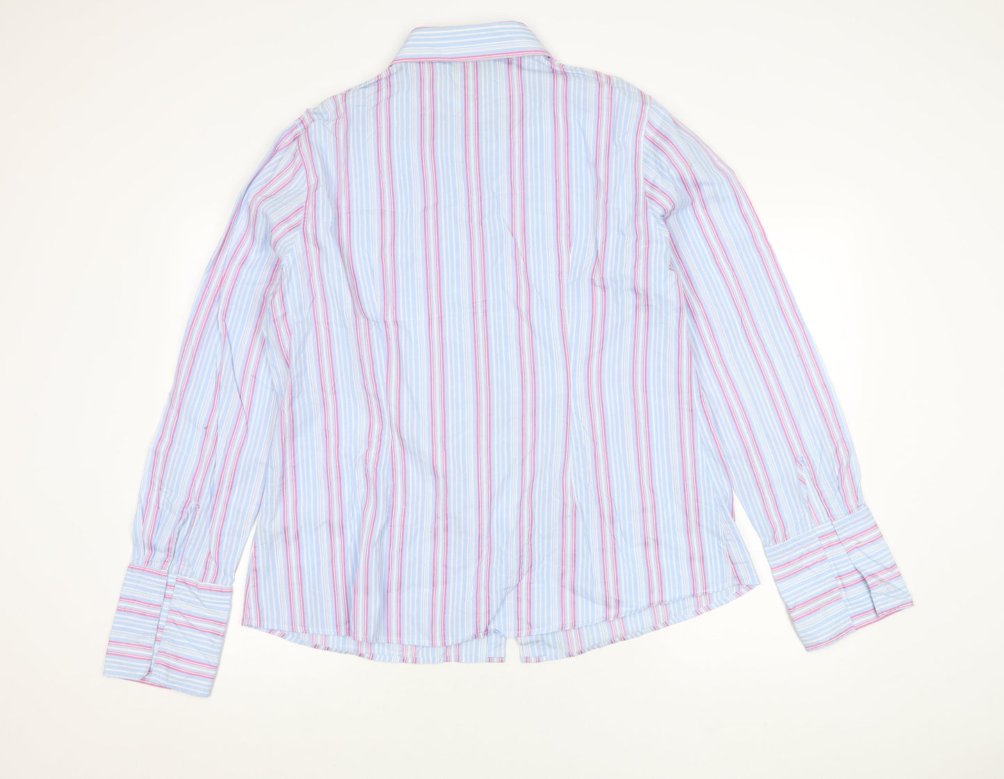 Hawes & Curtis Men’s Blue Striped Long Sleeve Shirt Size 20