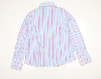 Hawes & Curtis Men’s Blue Striped Long Sleeve Shirt Size 20