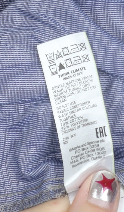 Unisex Adultss UK Size 20 Marks and Spencer Regular Fit Chino Beige Trousers