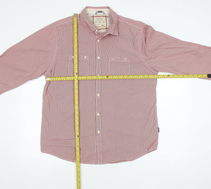 St George by Duffer Mens Red Check Long Sleeve Shirt Size L