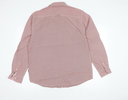 St George by Duffer Mens Red Check Long Sleeve Shirt Size L