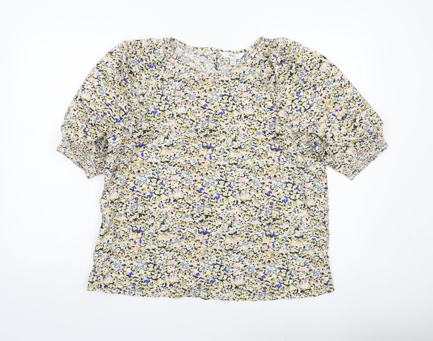 Womens UK Size 14 Marks and Spencer Multicoloured Tunic Blouse