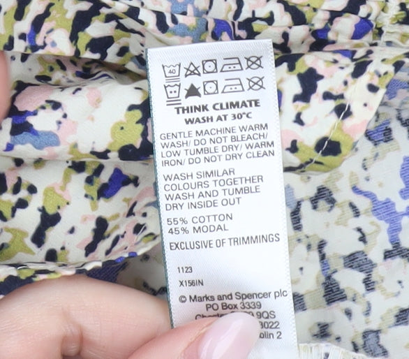 Womens UK Size 14 Marks and Spencer Multicoloured Tunic Blouse