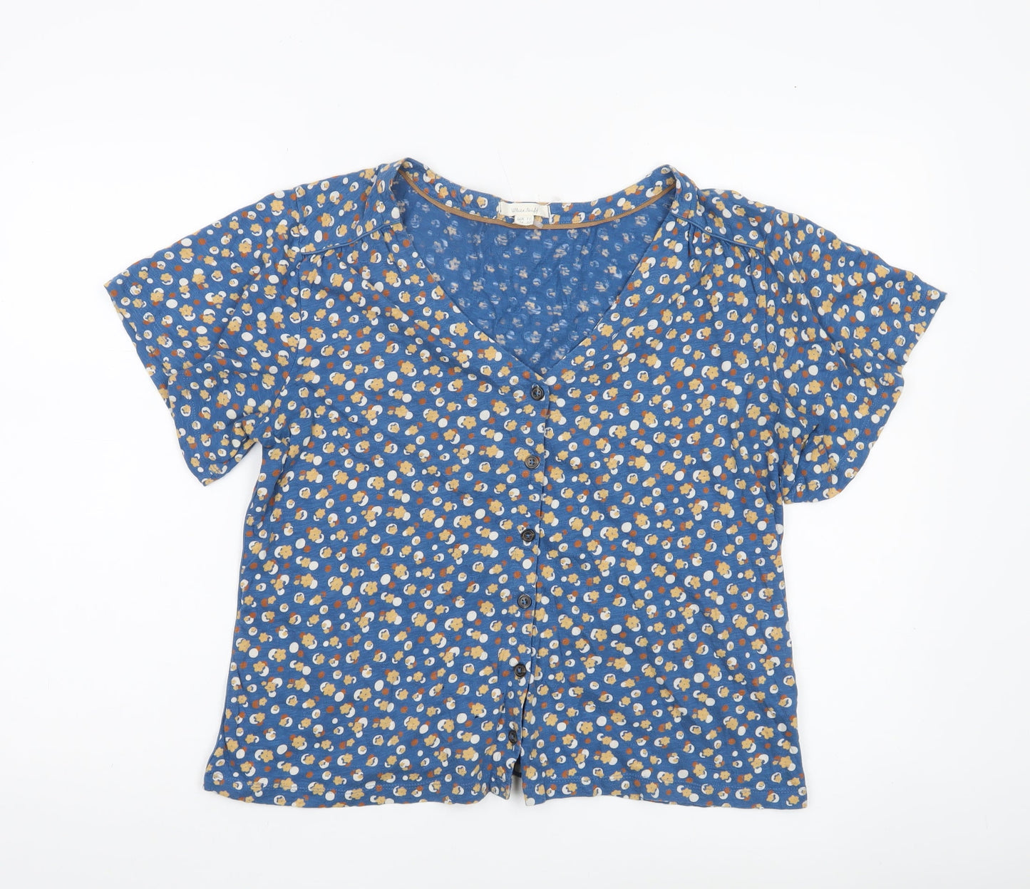Womens UK Size 10 White Stuff Blue Tunic Blouse