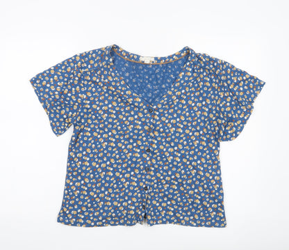 Womens UK Size 10 White Stuff Blue Tunic Blouse