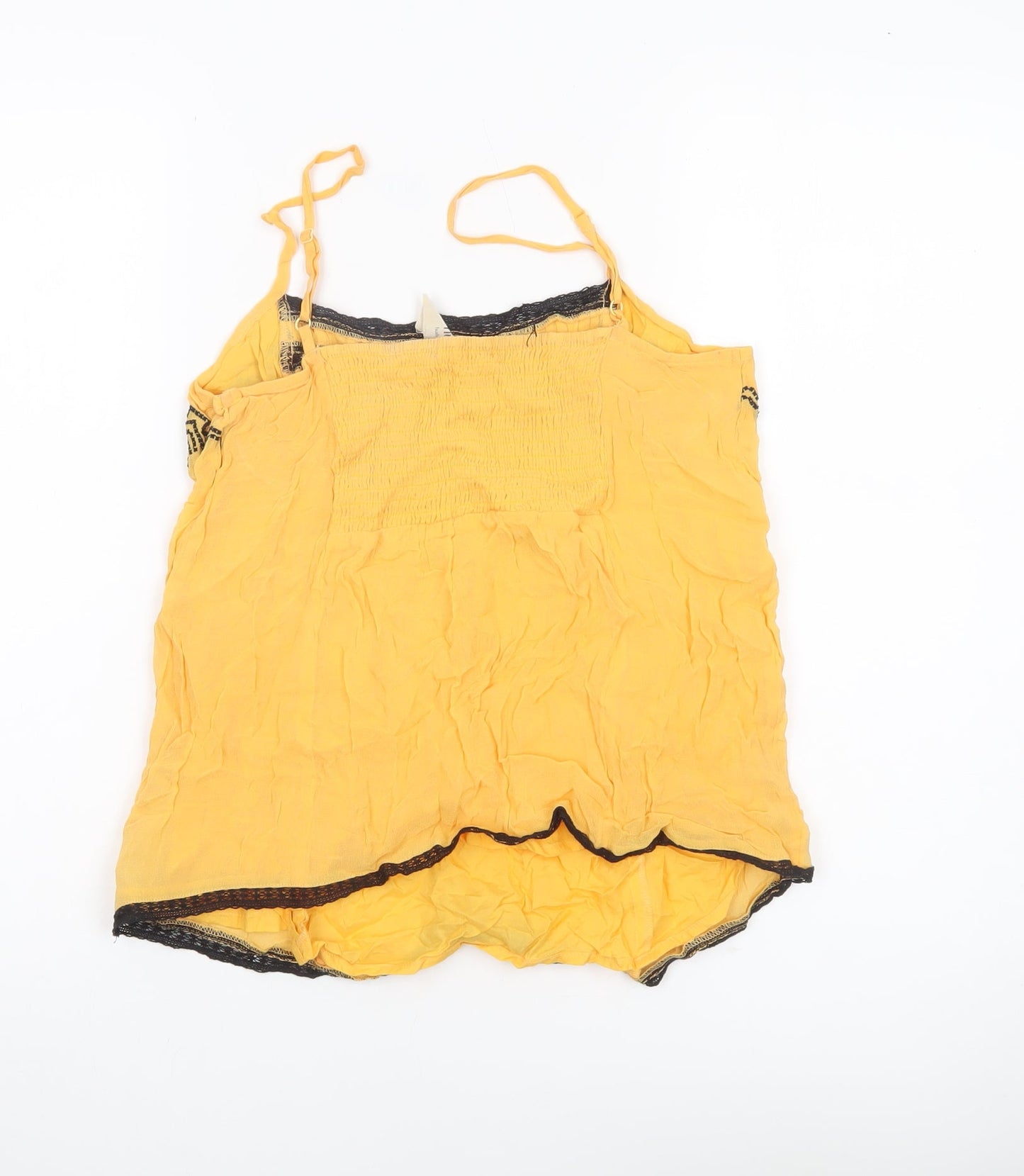 Womens UK Size 8 Hush Yellow Camisole Tank