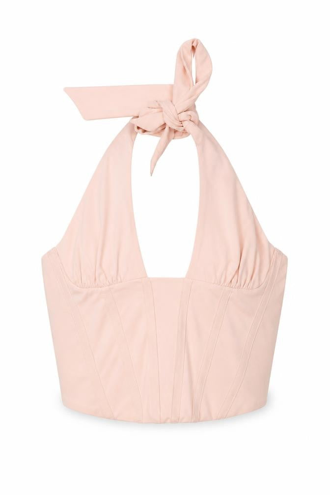 Womens UK Size 12 Zara Pink Cropped Tank