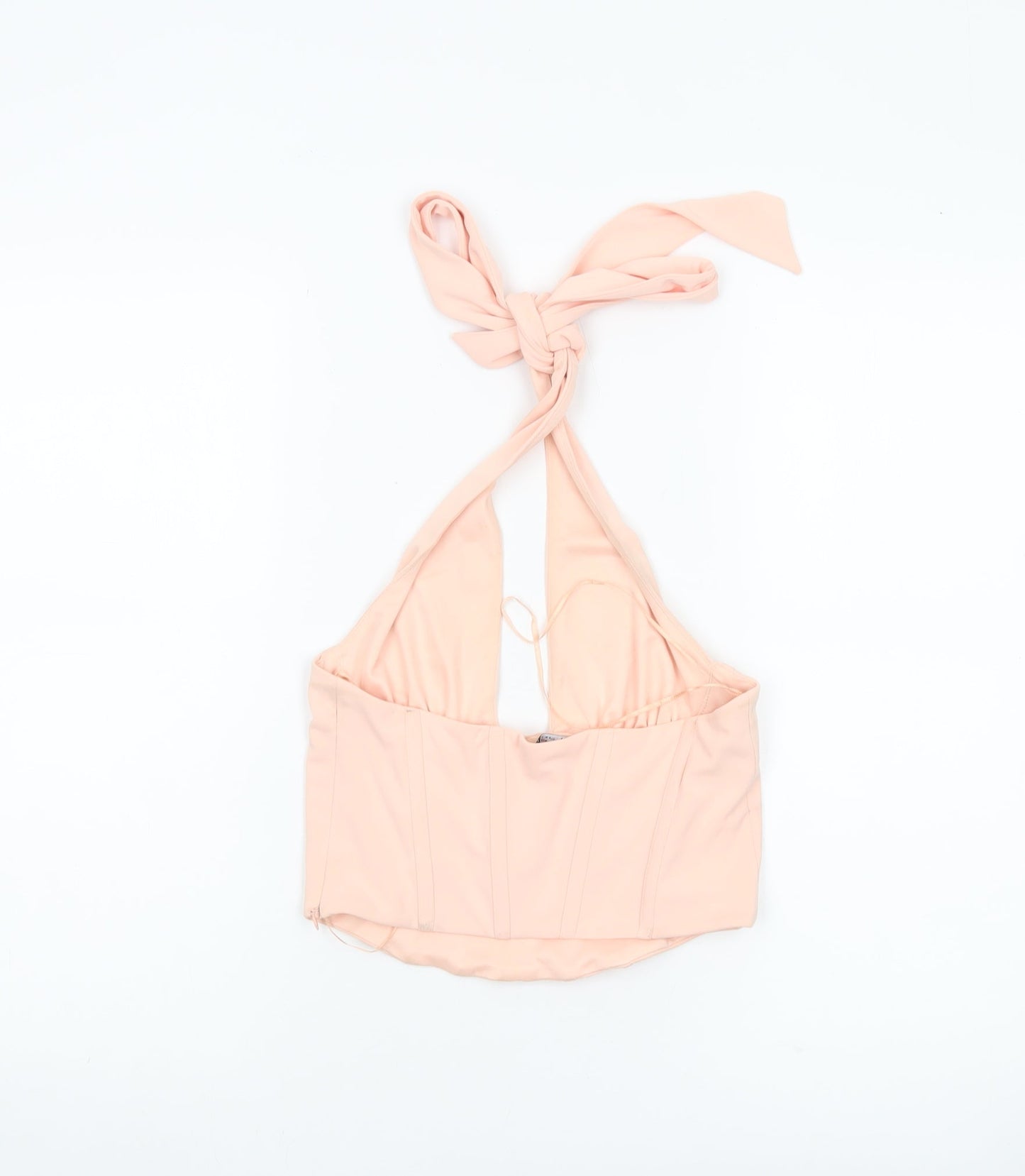 Womens UK Size 12 Zara Pink Cropped Tank