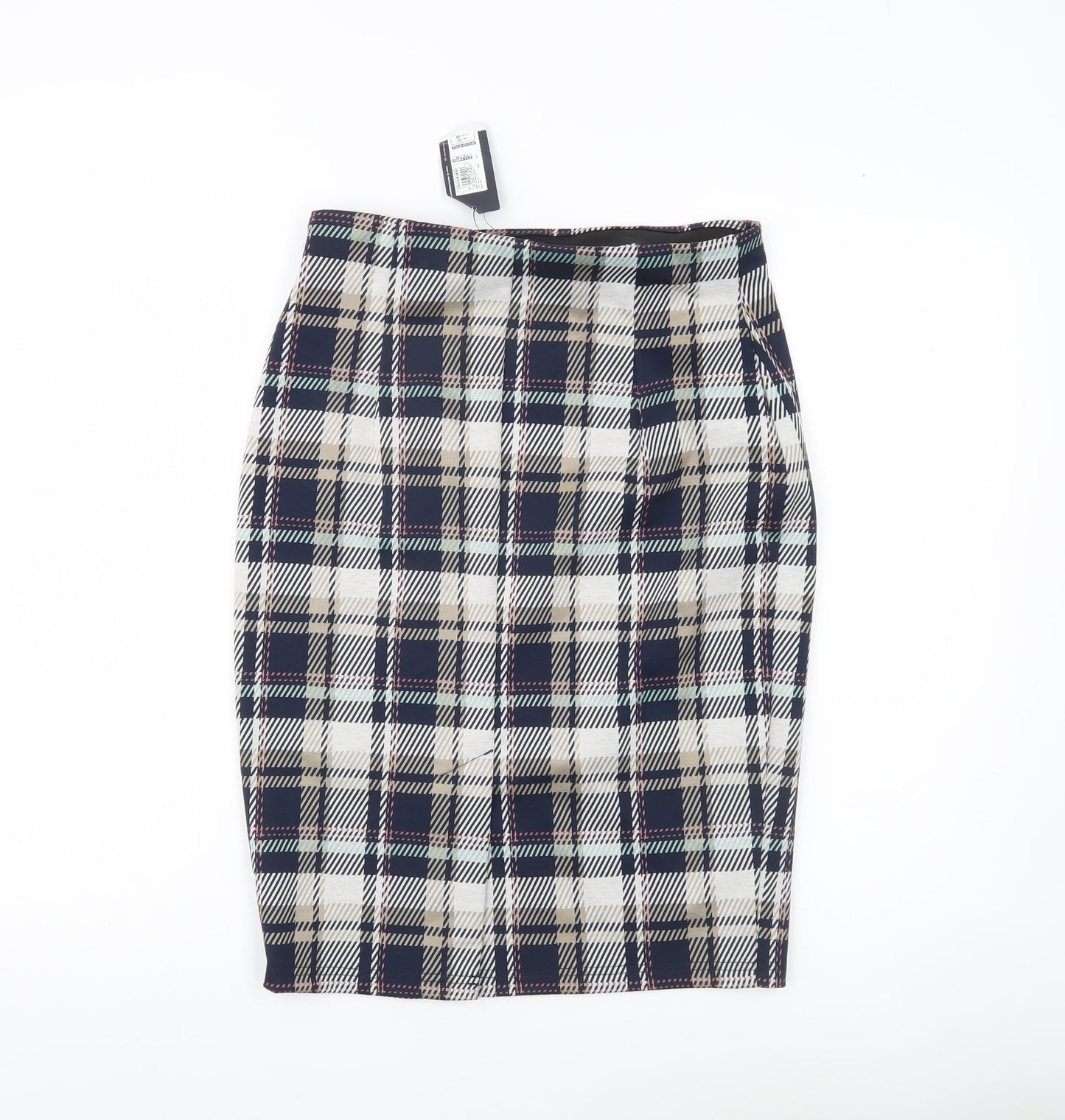 Marks and Spencer Womens Multicoloured Plaid Pencil Skirt Size 10