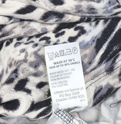 Womens UK Size 20 Marks and Spencer Multicoloured Tunic Blouse