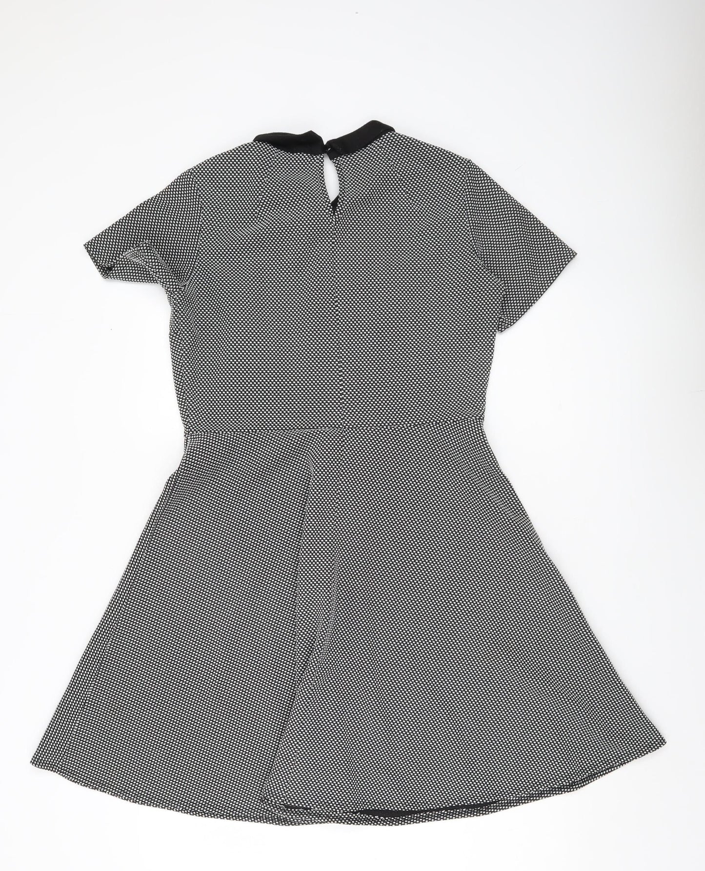 Dorothy Perkins Women’s Black Collared Skater Dress Size 14