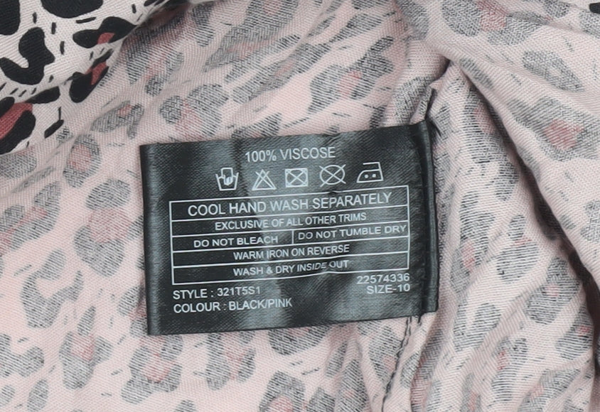 Womens UK Size 10 Klass Pink Blouse Button-Up