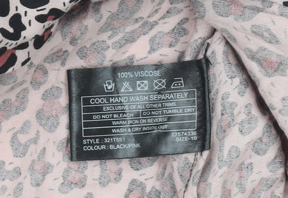 Womens UK Size 10 Klass Pink Blouse Button-Up