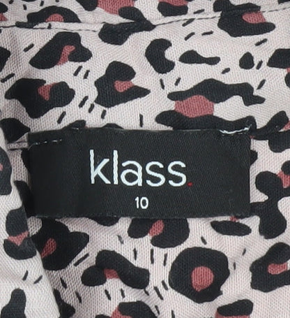 Womens UK Size 10 Klass Pink Blouse Button-Up